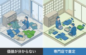 着物の処分はどうする？リサイクルショップと着物買取専門店の査定額の違い