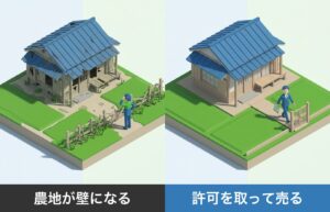 田舎の空き家、農地付きだと売買が難しい？農地法3条・5条許可の壁