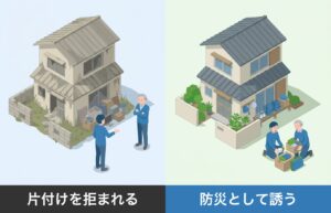 生前整理のススメ｜親と一緒に実家を片付ける魔法の言葉「防災のために」