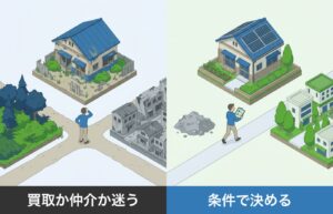 「空き家買取」と「仲介」どっちがお得？急いで手放したい人のための判断チャート
